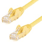 StarTech.com 3ft CAT6 Ethernet Cable - Yellow Snagless Gigabit - 100W PoE UTP 650MHz Category 6 Patch Cord UL Certified Wiring/TIA - 3ft Yellow CAT6 Ethernet cable delivers Multi Gigabit 1/2.5/5Gbps & 10Gbps up to 160ft - 650MHz - Fluke tested to ANSI/TIA-568-2.D Category 6 - 24 AWG stranded 100% copper UL Rated wire (E132276-A) 100W PoE - 3 foot - ETL - Snagless UTP patch cord
