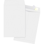 Business Source Tyvek Open-end Envelopes - Document - 6" Width x 9" Length - Peel & Seal - Tyvek - 100 / Box - White