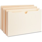 Business Source 2" Expanding 2-Ply File Pockets - Legal - 8 1/2" x 14" Sheet Size - 2" Expansion - Straight Tab Cut - 11 pt. Folder Thickness - Manila - Recycled - 50 / Box