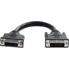 StarTech.com 6in DVI-I Dual Link Port Saver Cable M/F - DVI-I (Dual-Link) Male Video - DVI-I (Dual-Link) Male Video - 6 - Black