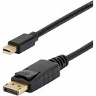 StarTech.com 10ft (3m) Mini DisplayPort to DisplayPort 1.2 Cable, 4K x 2K mDP to DisplayPort Adapter Cable, Mini DP to DP Cable - 10ft/3m Mini-DP to DisplayPort v1.2 cable; 4Kx2K(3840x2400 60Hz)/21.6 Gbps bandwidth/HBR2/8Ch Audio/MST - Durable PVC strain relief; Latching connectors - For office/boardroom with laptop/workstation and monitor/projector; Samsung/Sony/Dell