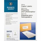 Business Source 8-1/2"x11" Copier Labels - 8 1/2" Width x 11" Length - Rectangle - White - 1 / Sheet - 100 / Pack