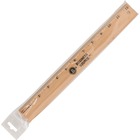 Business Source 12" Imperial Wood Ruler - 12" Length - 1/16 Graduations - Imperial Measuring System - Wood - 1 Each - Brown