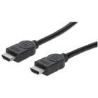 Manhattan 4K, 3D, HDMI Male to Male, Shielded, Black, 3 m (10 ft.) - HDMI A/V Cable for Audio/Video Device, Blu-ray Player, Gaming Console, Desktop Computer, PC - First End: 1 x HDMI Male Digital Audio/Video - Second End: 1 x HDMI Male Digital Audio/Video