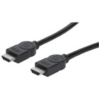 Manhattan HEC, ARC, 3D, 4K, HDMI Male to Male, Shielded, Black, 2 m (6.6 ft.) - HDMI A/V Cable for Audio/Video Device, TV, Blu-ray Player, Gaming Console, Desktop Computer - First End: 1 x HDMI Male Digital Audio/Video - Second End: 1 x HDMI Male Digital 