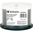 Verbatim BD-R 25GB 6X DataLifePlus White Inkjet Printable, Hub Printable - 50pk Spindle - 120mm - Printable