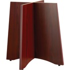 Lorell Essentials Table Base - 29.5" x 29.5" x 28.5" - Finish: Laminate, Mahogany