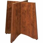Lorell Essentials Table Base - 24" x 48" x 29" - Material: Wood - Finish: Cherry, Laminate