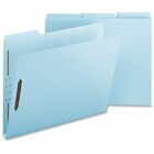 Nature Saver Letter Recycled Fastener Folder - 8 1/2" x 11" - 1" Expansion - 2 Fastener(s) - 2" Fastener Capacity for Folder - Pressboard, Tyvek - Light Blue - 100% Recycled - 25 / Box