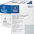 Business Source Premium Multipurpose Copy Paper - 92 Brightness - Letter - 8 1/2" x 11" - 20 lb Basis Weight - 5000 / Carton - SFI - Acid-free