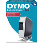 Dymo LabelManager Thermal Transfer Printer - Label Print - Battery Included - With Cutter - Black, Silver - Label