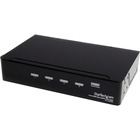StarTech.com HDMI Splitter 1 In 4 Out - 1080p - 4 Port -Mounting Brackets - 1.3 Audio - HDMI Multi Port - HDMI Audio Splitter - 1 x Mini-phone Stereo Audio In