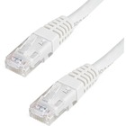 StarTech.com 7ft CAT6 Ethernet Cable - White Molded Gigabit - 100W PoE UTP 650MHz - Category 6 Patch Cord UL Certified Wiring/TIA - 7ft White CAT6 Ethernet cable delivers Multi Gigabit 1/2.5/5Gbps & 10Gbps up to 160ft - 650MHz - Fluke tested to ANSI/TIA-568-2.D Category 6 - 24 AWG stranded 100% copper UL Rated wire (E132276-A) - 100W PoE - 7 foot - ETL - Molded UTP patch cord