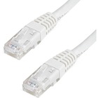 StarTech.com 3ft CAT6 Ethernet Cable - White Molded Gigabit - 100W PoE UTP 650MHz - Category 6 Patch Cord UL Certified Wiring/TIA - 3ft White CAT6 Ethernet cable delivers Multi Gigabit 1/2.5/5Gbps & 10Gbps up to 160ft - 650MHz - Fluke tested to ANSI/TIA-568-2.D Category 6 - 24 AWG stranded 100% copper UL Rated wire (E132276-A) - 100W PoE - 9 foot - ETL - Molded UTP patch cord
