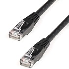 StarTech.com 8ft CAT6 Ethernet Cable - Black Molded Gigabit - 100W PoE UTP 650MHz - Category 6 Patch Cord UL Certified Wiring/TIA - 8ft Black CAT6 Ethernet cable delivers Multi Gigabit 1/2.5/5Gbps & 10Gbps up to 160ft - 650MHz - Fluke tested to ANSI/TIA-568-2.D Category 6 - 24 AWG stranded 100% copper UL Rated wire (E132276-A) - 100W PoE - 8 foot - ETL - Molded UTP patch cord