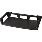 Storex Self Stacking Legal Tray - 3.3" Height x 9.8" Width x 18" Depth - Desktop - Recycled - Black - Plastic - 1Each
