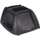 Storex Desk Organizer - 4" Height x 6.3" Width x 6.5" Depth - Desktop - Durable, Eco-friendly - 100% Recycled - Black - Plastic - 1 Each