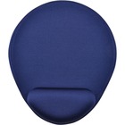 First Base MP-127 Mini Round Mouse Pad - 0.25" (6.35 mm) x 8" (203.20 mm) x 9.25" (234.95 mm) Dimension - Blue - Gel, Lycra - 1 Pack