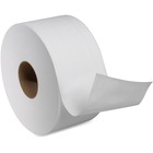 TORK Mini Jumbo Toilet Paper Roll White T2 - 2 Ply - 7.36" (186.94 mm) Roll Diameter - White - Fiber - For Bathroom - 12 / Carton