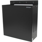 StarTech.com Wallmount Server Rack - Low-Profile Cabinet for Servers with Vertical Mounting - 4U~ - Wallmount your server or networking equipment horizontally or vertically in locations where space is at a premium - 19 inch wide rack mountable equipment - Wall-mount rack - Server rack - Wall cabinet - Flush mount - 4U rack - Horizontal wall mount~