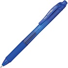 EnerGel EnerGel-X Retractable Gel Pens - Medium Pen Point - 0.7 mm Pen Point Size - Refillable - Retractable - Blue Gel-based Ink - Blue Barrel - Metal Tip - 12 / Box