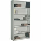 Global Bookcase - 36" x 13" x 72" - Gray - Metal