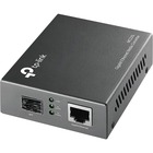 TP-Link MC220L Gigabit Ethernet Media Converter - 1 x Network (RJ-45) - Gigabit Ethernet - 1000Base-T - 1 x Expansion Slots - SFP - 1 x SFP Slots - External
