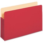 Pendaflex 3-1/2" Expansion Colored File Pockets - Legal - 8 1/2" x 14" Sheet Size - 875 Sheet Capacity - 3 1/2" Expansion - Top Tab Location - Tyvek, Card Stock - Red - 99.8 g - Recycled - 1 Each