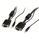 StarTech.com 50 ft Coax High Resolution Monitor VGA Cable with Audio HD15 M/M - Make VGA video and audio connections using a single, high quality cable - 50ft vga cable - 50ft vga video cable - 50ft vga monitor cable -50ft hd15 to hd15 cable