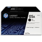 HP 05A (CE505D) Original Toner Cartridge - Dual Pack - Laser - 2300 Pages