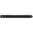 Tripp Lite Metered PDUMH20HV 10-Outlets PDU - IEC 60320 C20, NEMA L6-20P - 2 x IEC 60320 C19, 8 x IEC 60320 C13 - 230 V AC - 1U - Horizontal - Rack-mountable - TAA Compliant