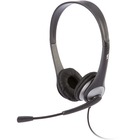 Cyber Acoustics AC-204 Headset - Stereo - Wired - 20 Hz - 20 kHz - Over-the-head - Binaural - Semi-open - 7 ft Cable - Noise Cancelling, Uni-directional Microphone
