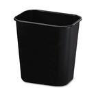 Rubbermaid 2955 Deskside Small Wastebasket - 12.89 L Capacity - Rectangular - 12.1" Height x 8.3" Width x 11.4" Depth - Plastic - Black