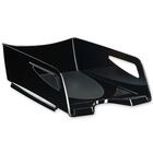 Sanyo Maxi Letter Tray - 900 x Sheet - 4.5" Height x 10.5" Width15" Length - Desktop - Recycled - Black - 1Each