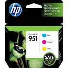 HP 951 Original Standard Yield Inkjet Ink Cartridge - Cyan, Magenta, Yellow - 3 / Pack - 700 Pages Cyan, 700 Pages Magenta, 700 Pages Yellow