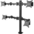 SIIG CE-MT0S12-S1 Desk Mount for Flat Panel Display - Black - 4 Display(s) Supported - 13" to 27" Screen Support - 39.92 kg Load Capacity
