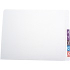 Oxford Letter Recycled End Tab File Folder - 8 1/2" x 11" - Fiber - Ivory - 50 / Box