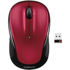Logitech M325 Wireless Mouse, 2.4 GHz with USB Unifying Receiver, 1000 DPI Optical Tracking, 18-Month Life Battery, PC / Mac / Laptop / Chromebook (Red) - Optical - Wireless - Radio Frequency - 2.40 GHz - Red - 1 Pack - USB - 1000 dpi - Scroll Wheel - 5 Button(s) - Symmetrical