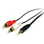 StarTech.com - Stereo Audio cable - RCA (M) - mini-phone stereo 3.5 mm (M) - 0.91 m - Connect your Computer or Audio Player to an RCA Audio Device - mini jack to rca - 3.5mm to rca - headphone jack to rca - mp3 to stereo - stereo to computer