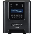 CyberPower Smart App Sinewave PR750LCD 750VA Pure Sine Wave Mini-Tower LCD UPS - Mini-tower - 8 Hour Recharge - 6 Minute Stand-by - 110 V AC Input - 120 V AC Output - 6 x NEMA 5-15R