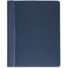 Business Source Letter Report Cover - 8 1/2" x 11" - 100 Sheet Capacity - 3 x Prong Fastener(s) - Clear, Dark Blue - 25 / Box