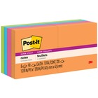Post-it® Super Sticky Notes - Energy Boost Color Collection - 720 - 2" x 2" - Square - 90 Sheets per Pad - Unruled - Vital Orange, Tropical Pink, Limeade, Blue Paradise - Paper - Self-adhesive - 8 / Pack