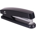 Business Source Full-strip Plastic Desktop Stapler - 20 Sheets Capacity - 210 Staple Capacity - Full Strip - 1/4" Staple Size - Black
