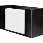 Genuine Joe Folded Paper Towel Dispenser - C Fold, Multifold Dispenser - 6.75" (171.45 mm) Height x 11.50" (292.10 mm) Width x 4.12" (104.65 mm) Depth - Acrylic - Black