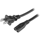 StarTech.com 10ft (3m) Laptop Power Cord, NEMA 1-15P to C7, 10A 125V, 18AWG, Laptop Replacement Power Cord, Power Brick Cable, UL Listed - 10ft Laptop Power Cord NEMA 1-15P to IEC C7 | AC Power Cord for Most Notebooks Power Bricks - UL Listed | Molded Con