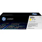 HP 305A (CE412A) Original Standard Yield Laser Toner Cartridge - Single Pack - Yellow - 1 Each - 2600 Pages