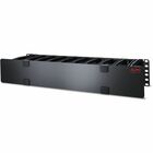 APC by Schneider Electric Horizontal Cable Manager - Black - 2U Rack Height
