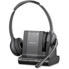 Plantronics Over-the-Head Monaural Phone Headset - Stereo - Wireless - DECT - 350 ft6.80 kHz - Over-the-head - Binaural - Semi-open - Noise Cancelling Microphone - Black