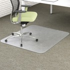 Deflecto EnvironMat Low Pile Rectangular Chair Mat - Carpeted Floor - 60" (1524 mm) Length x 46" (1168.40 mm) Width - Polyethylene Terephthalate (PET) - Clear