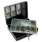 Sentry Safe DCB-1 Locking Cash Box - 6.10 L - Key Lock - Overall Size 3.5" x 11.8" x 9.3" - Black
